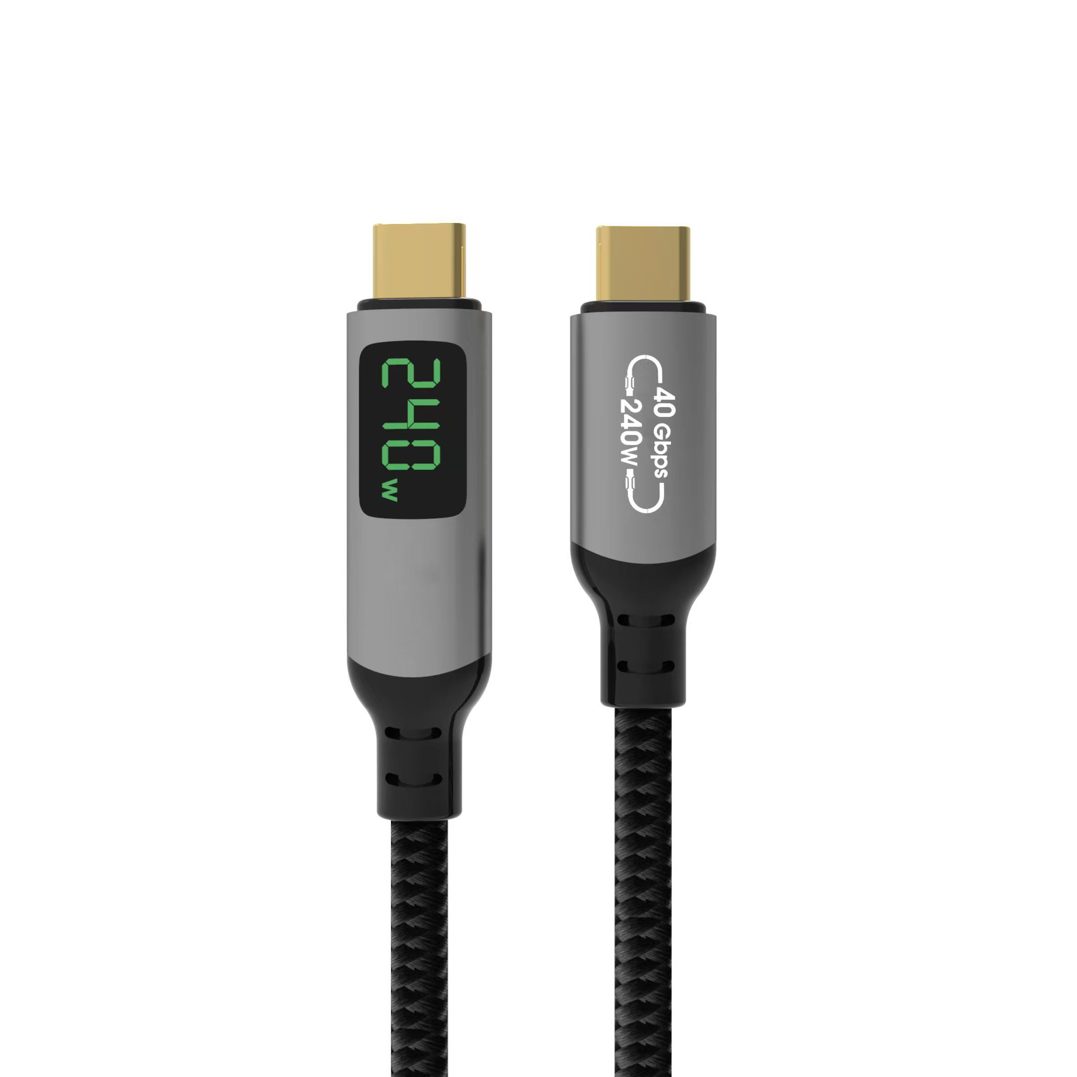 2fa0ebfa8edc8e1738e5daa7e8fc6a7 USB4 40Gbps 8K@60Hz Display 240W PD Charging Cable With LED Display - Image 1