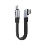 USB C USB4 V2.0 Flat 80Gbps Cable 90 Degree angle