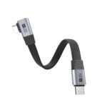 USB C USB4 V2.0 Flat 80Gbps Cable 90 Degree angle - Image 2