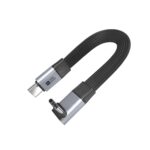 USB C USB4 V2.0 Flat 80Gbps Cable 90 Degree angle T shape - Image 4